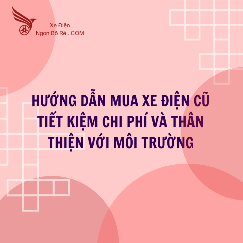 Hướng Dẫn Mua Xe Điện Cũ - Tiết Kiệm Chi Phí Và Thân Thiện Với Môi Trường