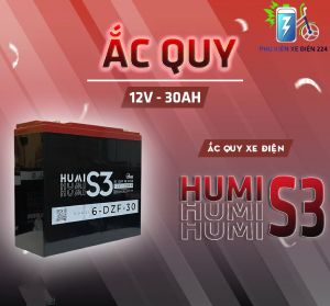 ẮC QUY XE MÁY ĐIỆN HUMI S3 12V-30AH