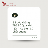 5 Bước Không Thể Bỏ Qua Khi "Săn" Xe Điện Cũ Chất Lượng!