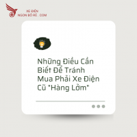 Những Điều Cần Biết Để Tránh Mua Phải Xe Điện Cũ "Hàng Lởm"