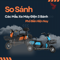 So Sánh Các Mẫu Xe Máy Điện 3 Bánh Phổ Biến Hiện Nay