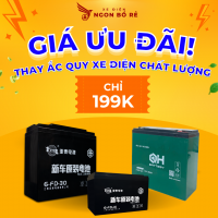 Giá Ưu Đãi! Thay Ắc Quy Xe Điện Chất Lượng Chỉ 199k